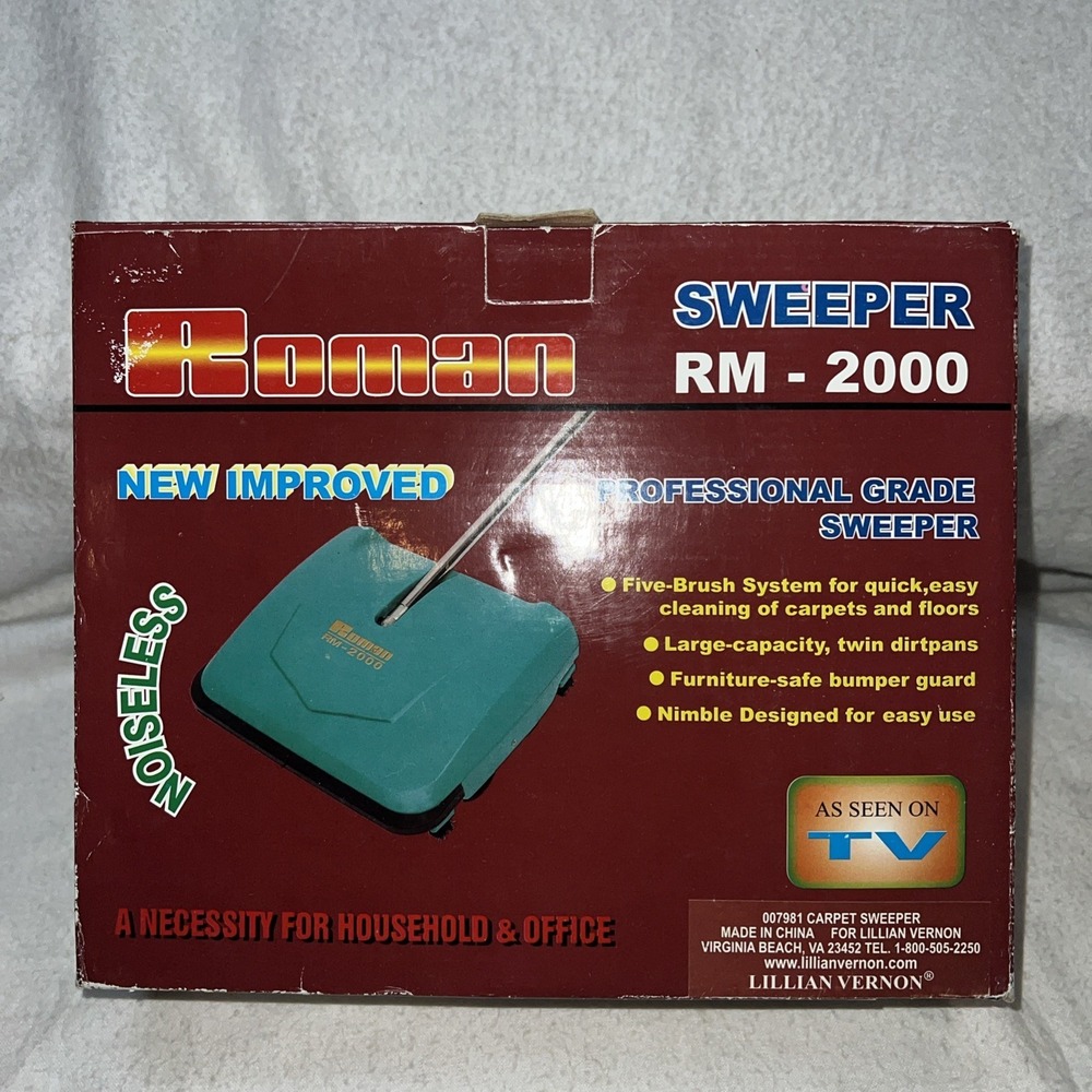 New Roman‎ RM-2000 Professional Grade Sweeper Non-Electric, Noiseless